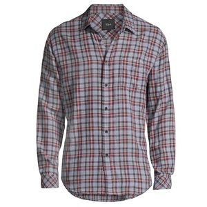 RAILS Men's Wyatt Plaid Sport Button Up Shirt in Valencia Steele (Blue Gray)